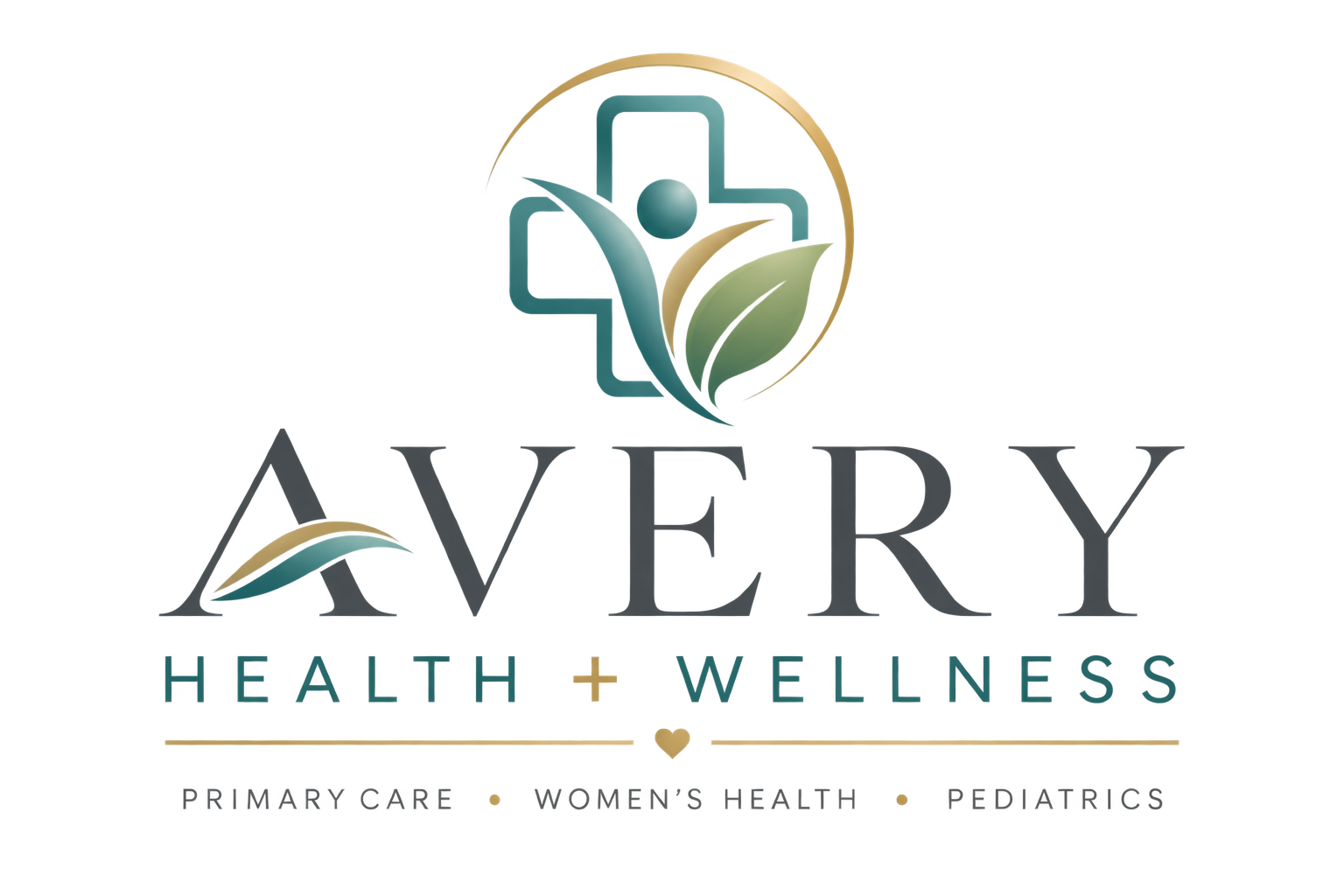 Avery Health and Wellness healthcare brand logo design
